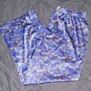 SXF MENS BAROQUE BUTTERFLY SATIN SLEEP PANTS